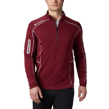 Columbia Pullover Heren, Omni-Wick Shotgun Quarter-Zip DonkerRood, 26BRMKIQL